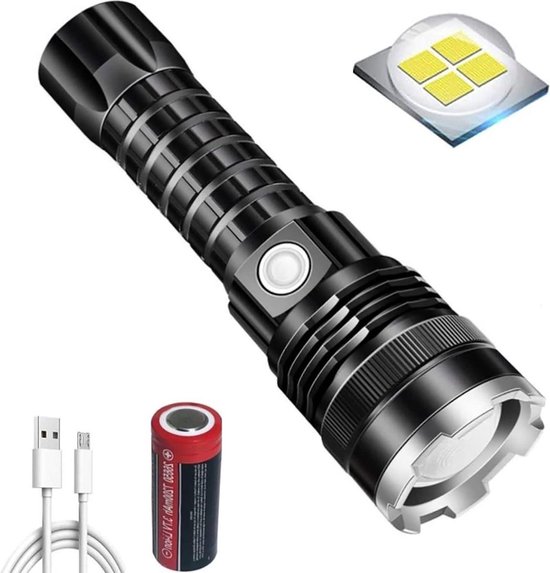 1pc 20000 Lumens Lampe De Poche LED Puissante Mini Lampe De - Temu Canada, mini