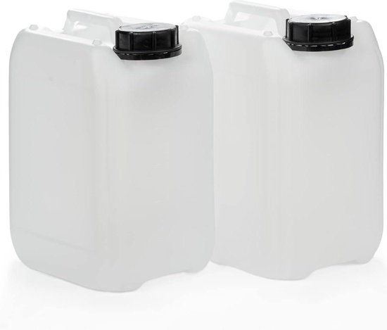 Lege 2 x 5 L HDPE jerrycan met DIN 51 sluiting - Water- en ...