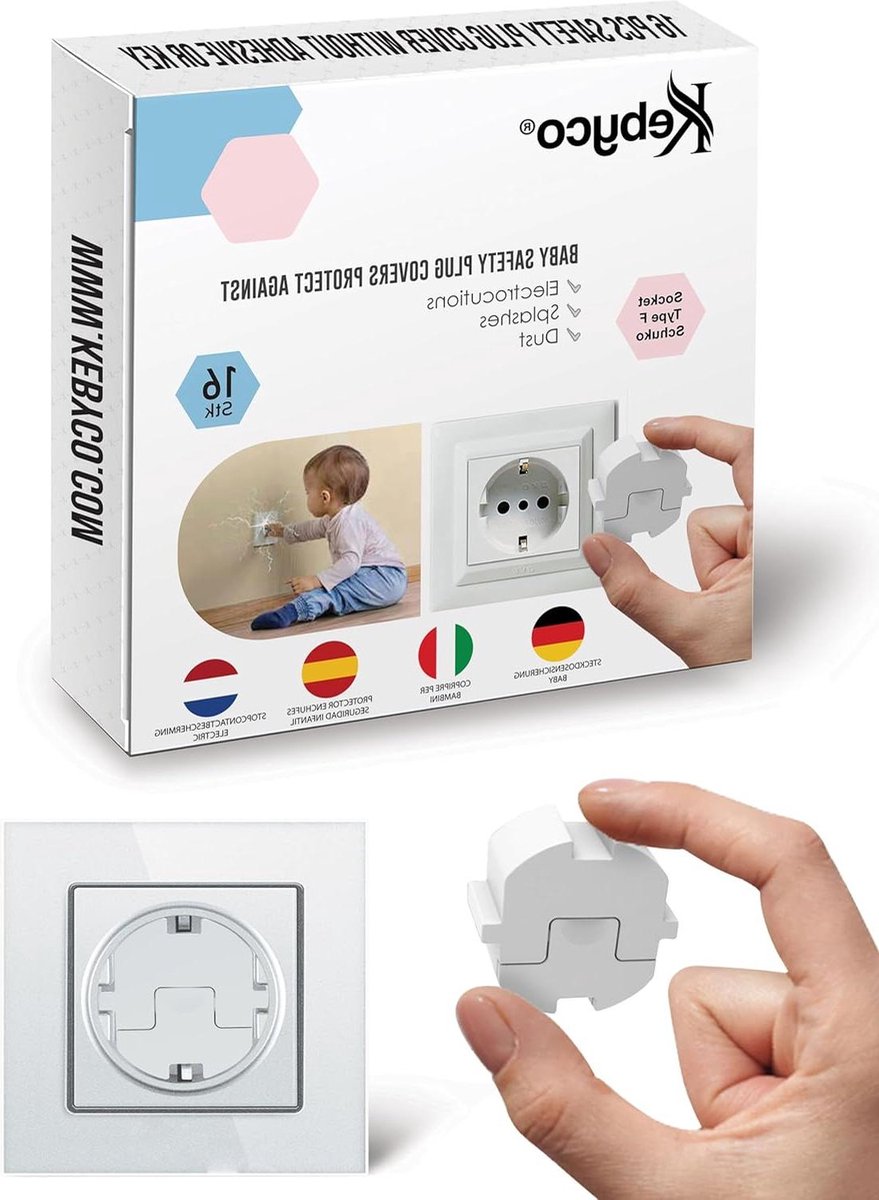 Stekkerdeksel Baby Elektrische Beveiliging - Type F Duitse - Zonder Sleutel - Innovatie Beschermt Tegen Stof en Spatten stopcontact beveiliging