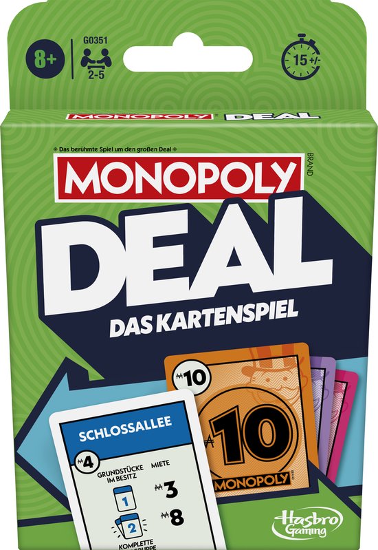 Monopoly Deal Kartenspiel.