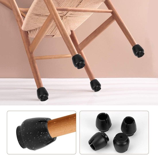 20 Stuks Beschermkappen voor Stoelpoten met Vilt, Rubberen Stoelpootdoppen, Vilten Bekleding, Meubelmat voor Hardhouten Vloeren, Rond, Zwart, Vloerbeschermers voor Stoelpoten(Fit:20-30 mm 20 Stuks Beschermkappen voor Stoelpoten met Vilt, Rubberen Stoelpootdoppen, Vilten Bekleding, Meubelmat voor Hardhouten Vloeren, Rond, Zwart, Vloerbeschermers voor Stoelpoten(Fit:20-30 mm