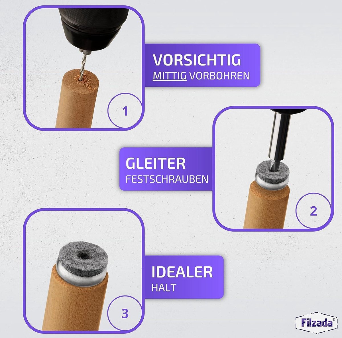 Pieds De Meubles Lot De 50 Patins En Feutre Pour Meubles U2013 Patins De 1092832