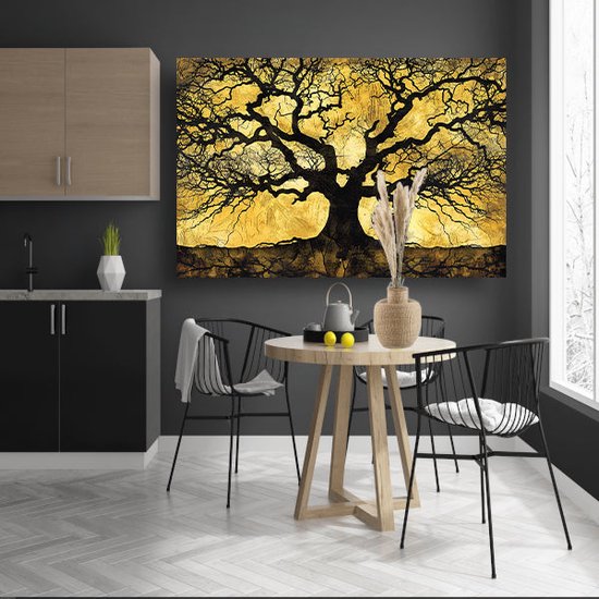 Tableaux arbres verre - Tableaux nature verre - Tableau Branches - Décoration murale moderne - Peintures plexiglas - Décoration murale chambre verre acrylique 60x40 cm