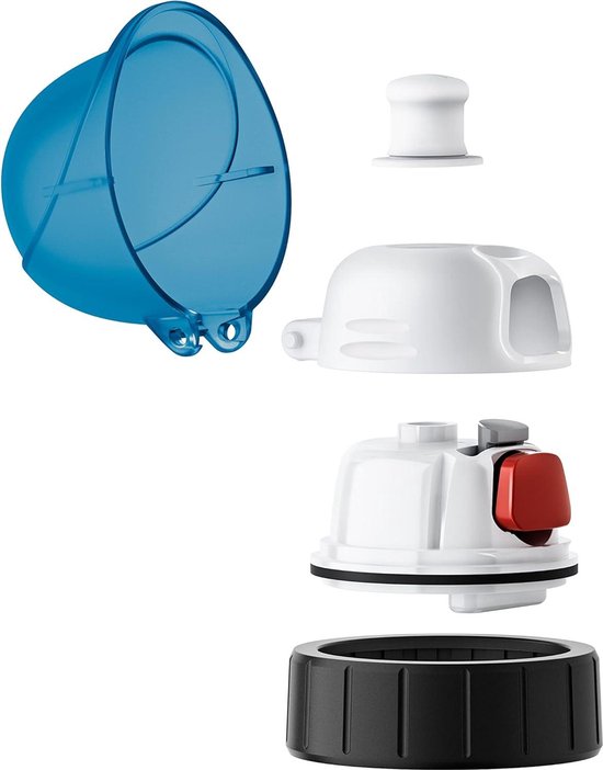 Emsa N30516 Kids Tritan drinkfles | Inhoud: 0,4 liter | 100% veilig/praktisch/hygiënisch/dicht/veilig | slimme drinksluiting | robuust | design: zeemeermin