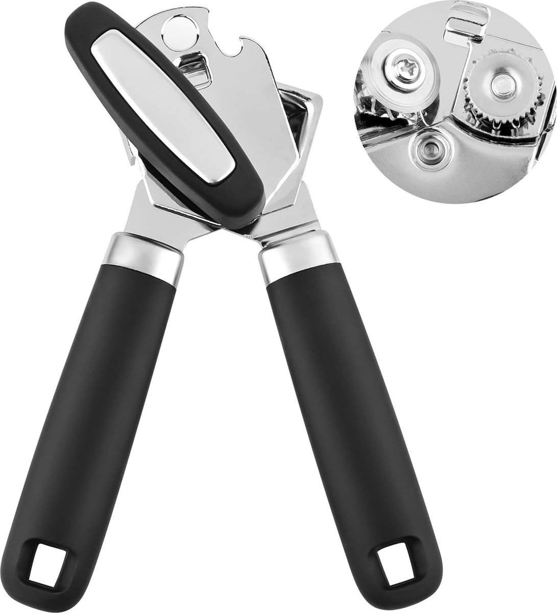 Ouvre-boîte Manuel LayYun à Bord Lisse - Ergonomique, En Acier Inoxydable - Idéal Pour Personnes âgées Et Arthrite