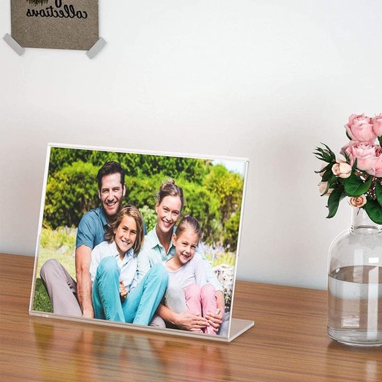 Display Standaard A5 Transparante Display Standaard Set van 2 voor Menukaarten en Posters ...