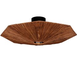 GOOD&MOJO Plafonniere Panama - Bruin - 65x65x7cm - Scandinavisch