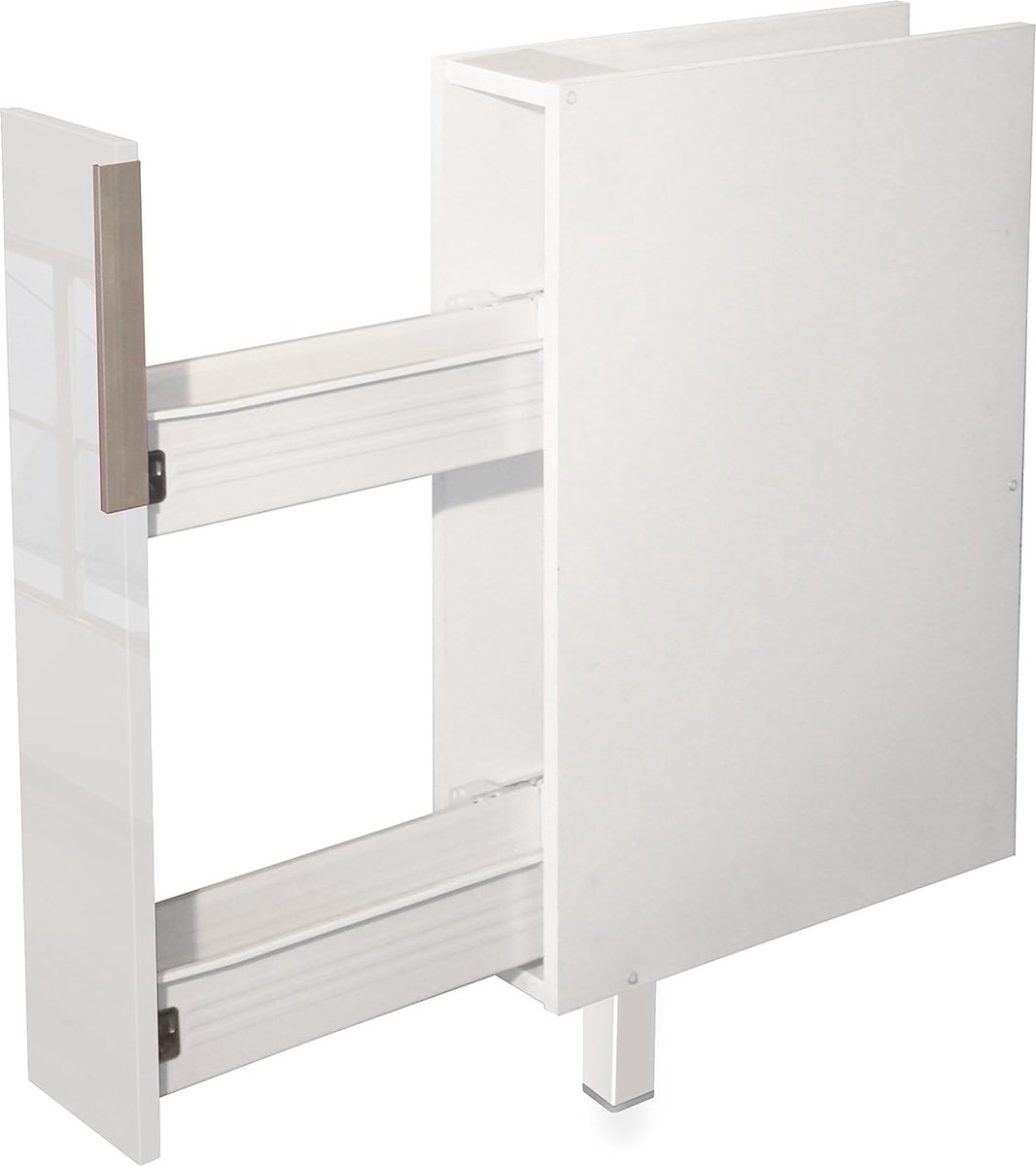 Goodivery ® Stijlvol Laag Dressoir Met Hoogglans Wit Afwerking Voor Keuken Of Woonkamer