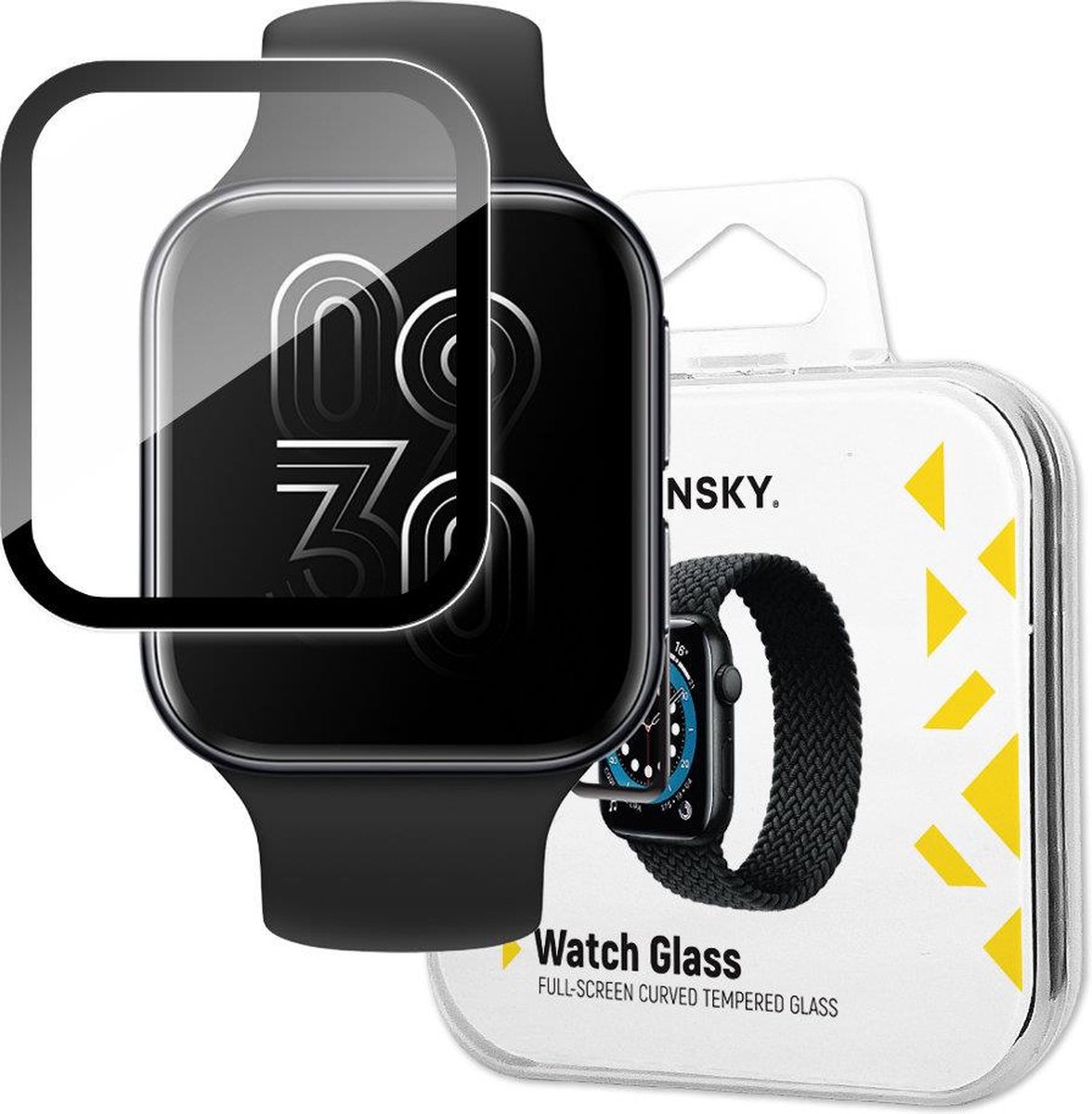 Wozinsky Serie - Hybride Schermbeschermer - Oppo Watch 41mm - Zwart - Krasbestendig