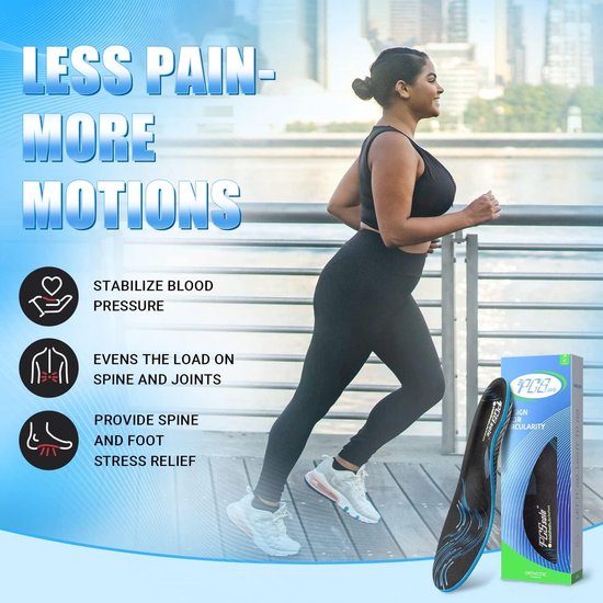 Semelles Orthopédiques HapJump Pour Fasciite Plantaire - Soutien Voûte Plantaire