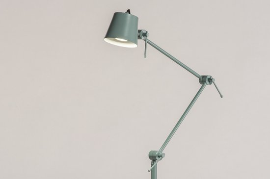 Foto: Lumidora vloerlamp 74448 sydney gu10 groen metaal