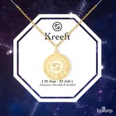 Gouden ketting Kreeft (Cancer), 22 Juni - 23 Juli, Zorgzaam, Hartelijk & Intuïtief.