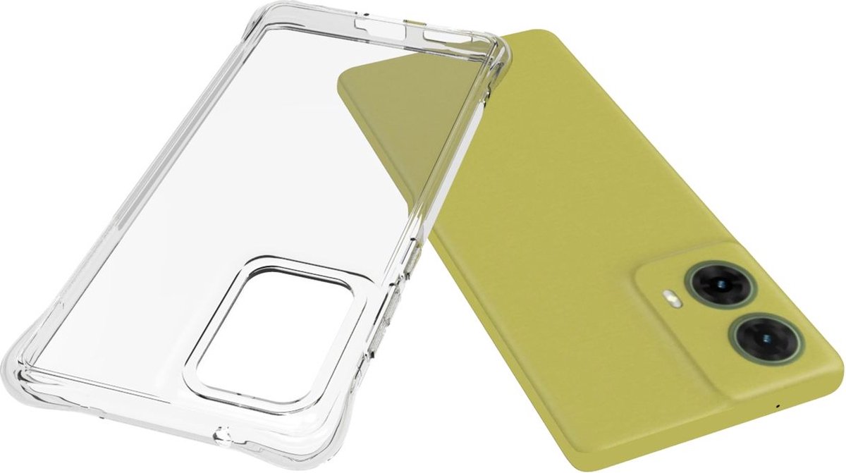 Mobigear Doorzichtig Hoesje geschikt voor Motorola Moto G85 Telefoonhoesje Flexibel TPU | Mobigear Cushion Backcover | Doorzichtig Telefoonhoesje Moto G85 | Moto G85 Case | Back Cover - Transparant