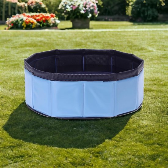 Sensong Hondenzwembad, 160x30 cm Opvouwbaar zwembad voor katten, antislip en slijtvaste PVC honden zwembad hondenbad geschikt voor grote, middelgrote en kleine honden
