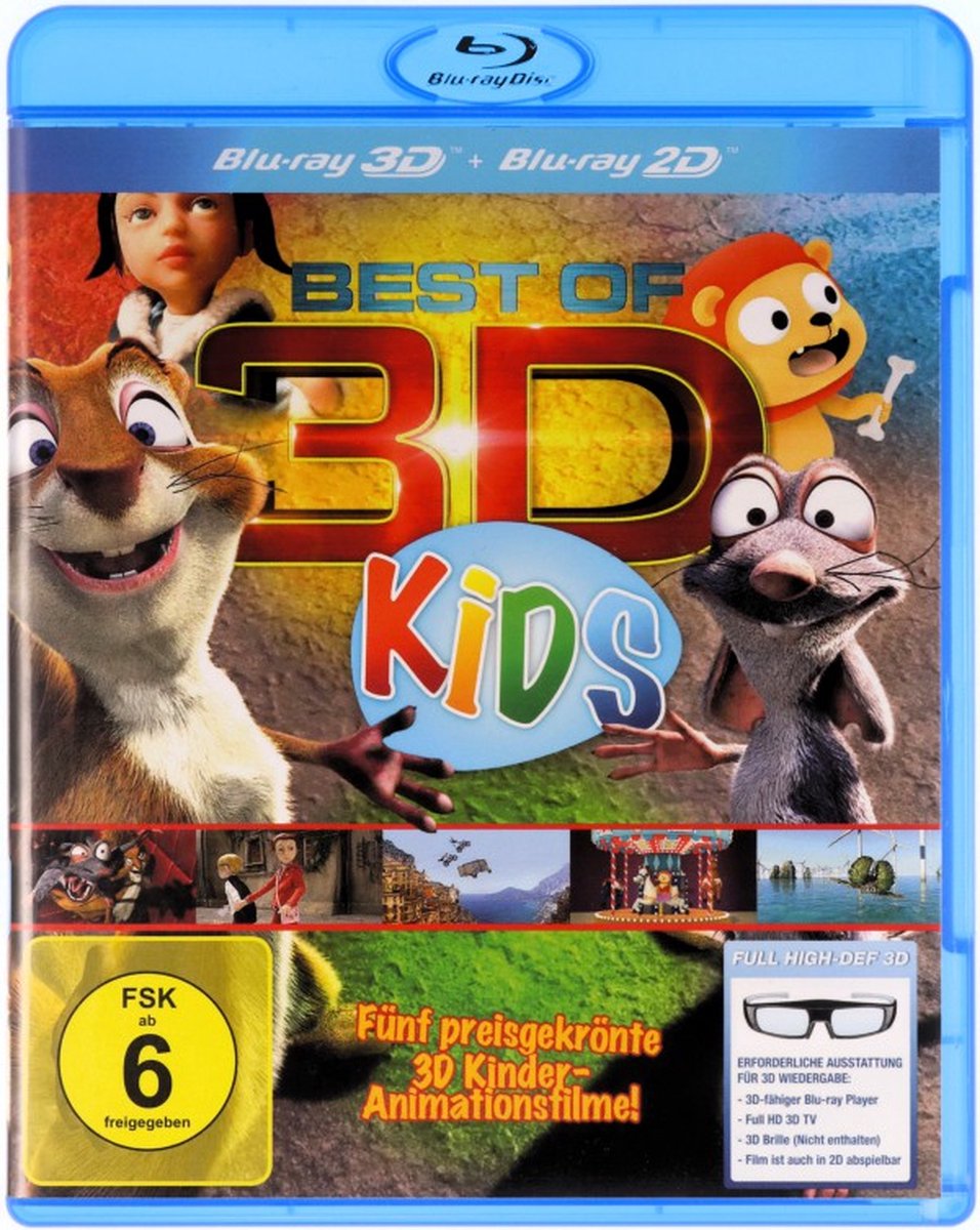 Best of 3D für Kids - Der große 3D Kinderspaß/Blu-ray