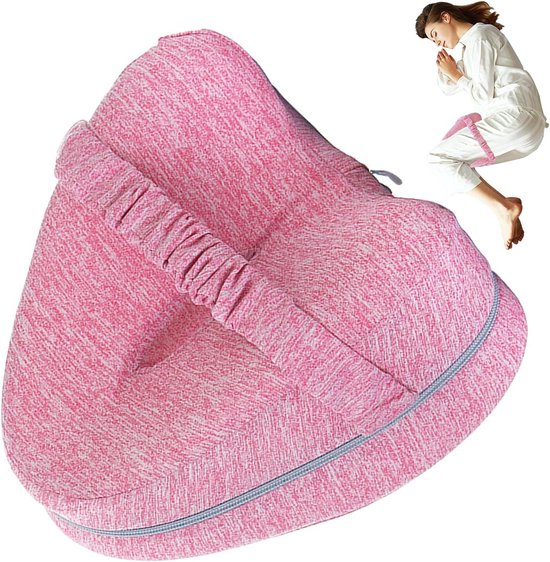 Orthopedisch Kussen voor Benen en Knieën. Kussen voor Zijslapers. Traagschuim Beenkussen. Ergonomisch Kniekussens om Rugpijn, Heup, Ischias en Gewrichten te Verlichten
