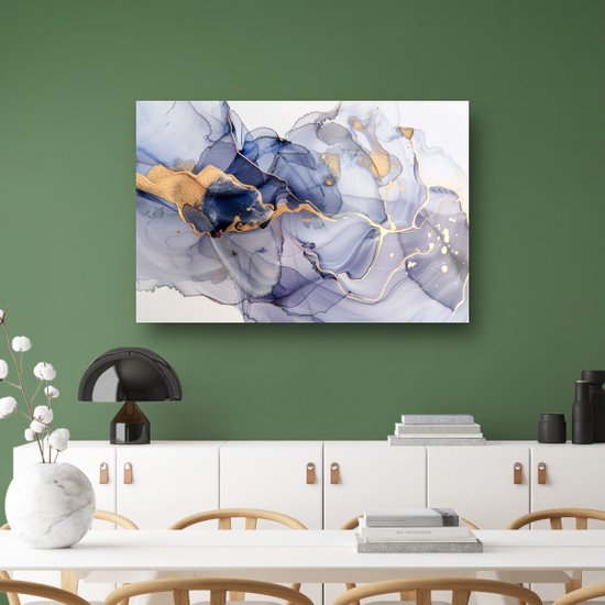 Peintures sur verre art abstrait - Peinture art moderne sur verre - Peinture Salon - Décoration murale classique - Peintures plexiglas - Peintures verre acrylique 75x50 cm