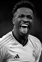 Poster Vinicius Junior Real Madrid - Affiche Pop Art 20x30 - Multicolore