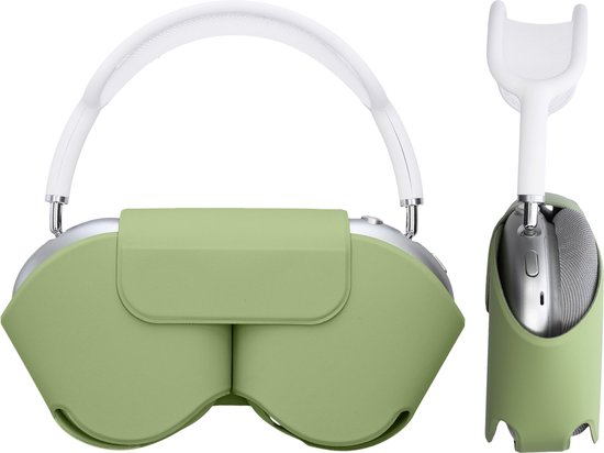 Housse kwmobile pour écouteurs supra-auriculaires - adaptée aux Apple AirPods Max - En polyester - En vert pastel