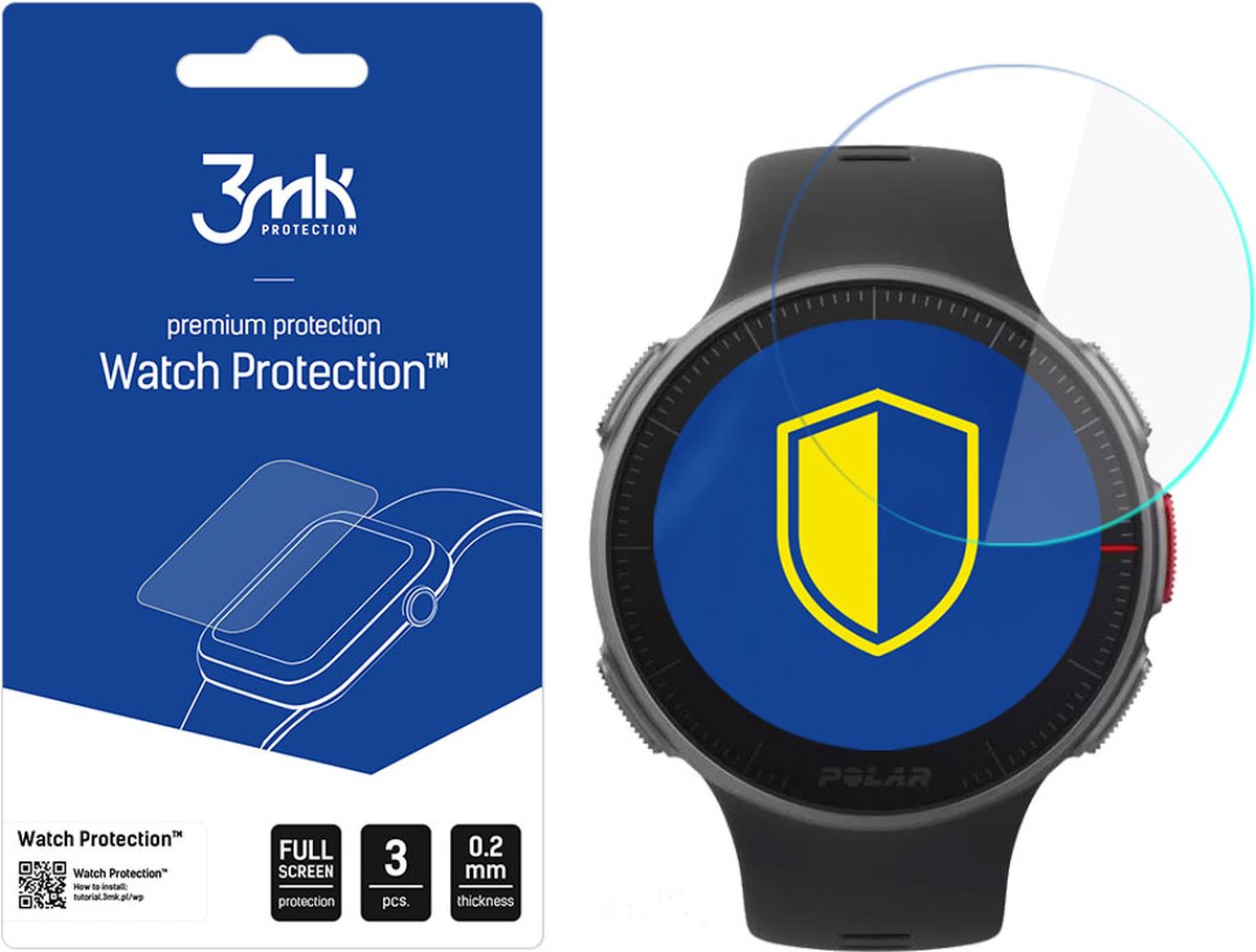 Polar Vantage V - 3mk Watch Protection v. FlexibleGlass Lite