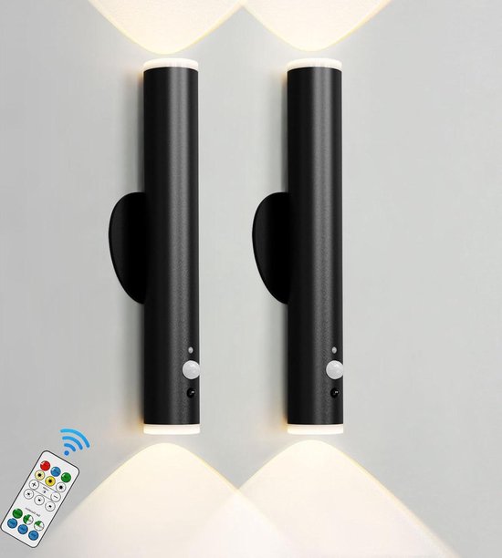 Oplaadbare wandlamp met afstandsbediening - Dimbare led-wandlamp