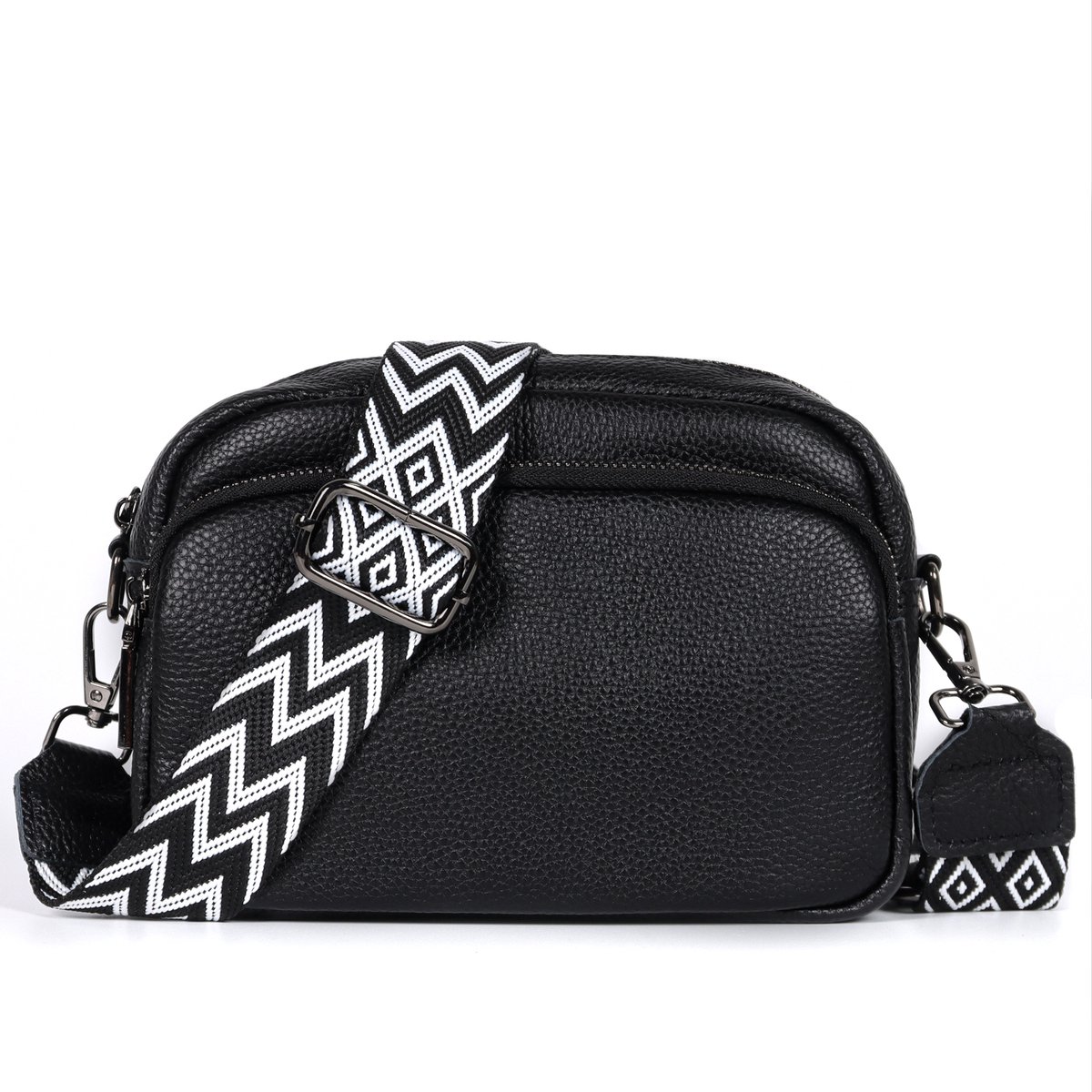 TAN.TOMI Schoudertas Dames – Crossbodytas – Kleine Handtas – Schoudertasje Casual – Lichtgewicht – Praktisch & Stijlvol – Dames Tas voor Dagelijks Gebruik - Zwart
