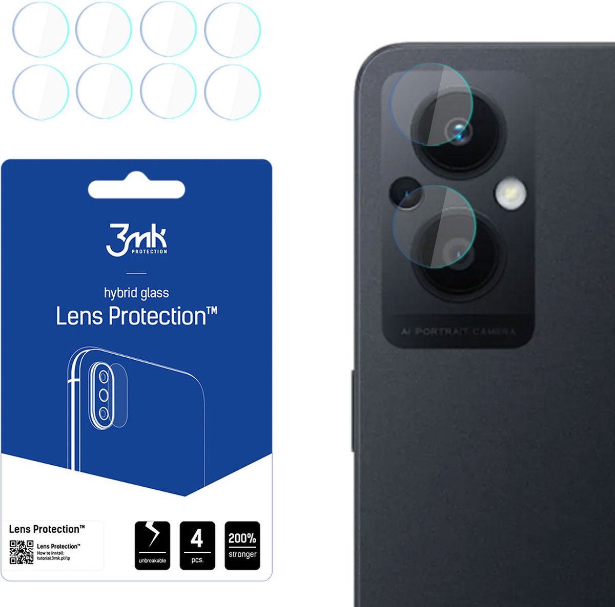 Oppo Reno 7 Z 5G - 3mk Lens Protection