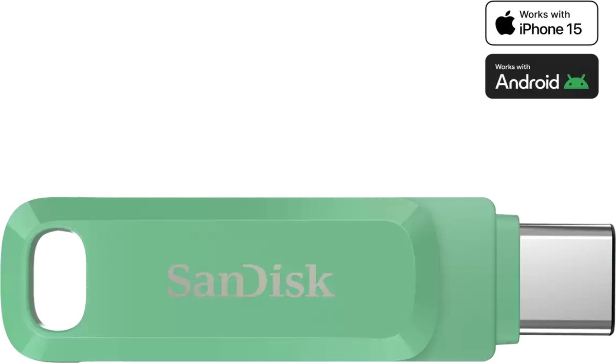 SanDisk Ultra Dual Drive Go USB Flash Drive 512 GB Green