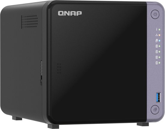 QNAP TS-432X-4G - NAS server - Alpine AL-524 - 4 GB - 4 bays - 2.5, 3.5" - zwart van Qnap — afbeelding 4
