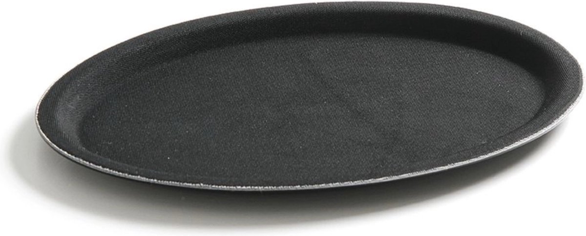 HENDI Ovaal dienblad met antislip – glasvezel versterkt – 200x265 mm – zwart
