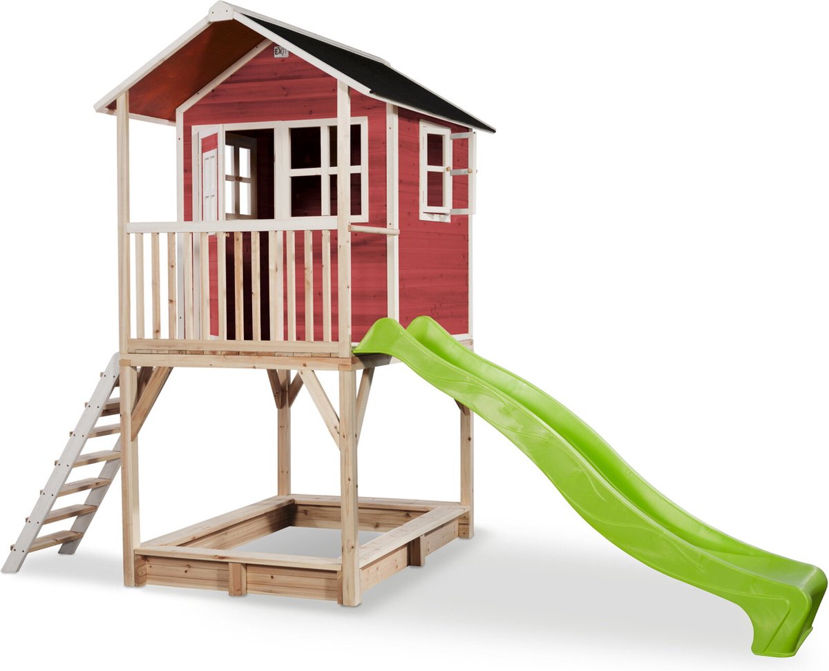 EXIT Loft 700 houten speelhuis - rood