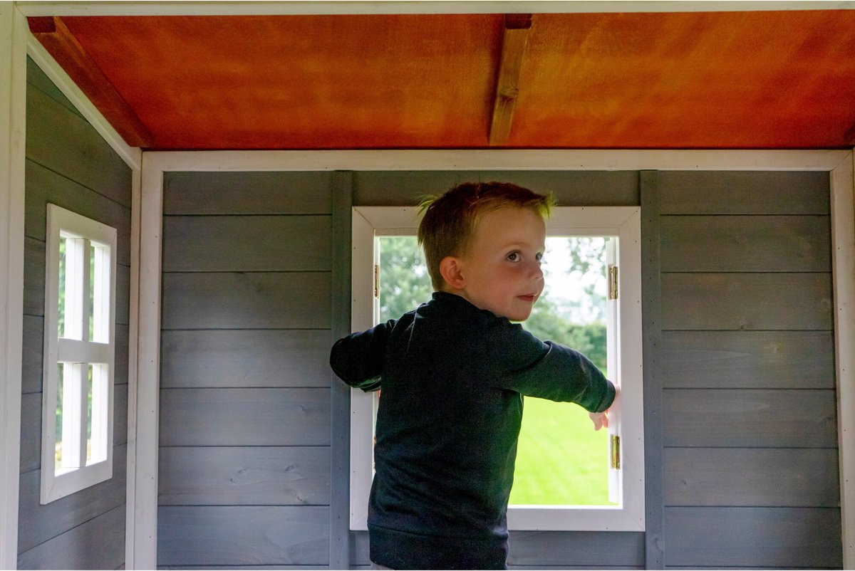 EXIT Loft 150 houten speelhuis - grijs