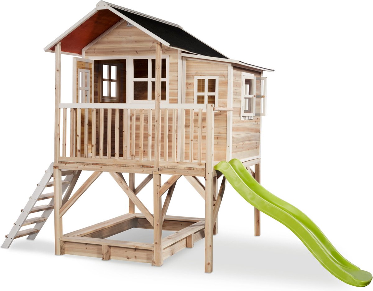 EXIT Loft 550 houten speelhuis - naturel