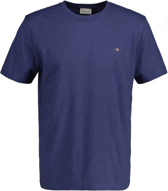 GANT Chemise col rond logo bouclier bleu III - M