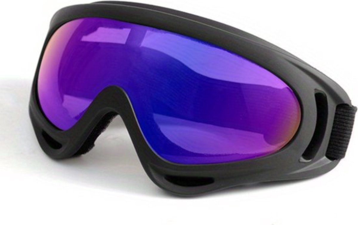 Bovista Skibril - Dames - Ski Zonnebril - Winddicht - Ski - Wintersport - Heren - Ski Gadgets - UV-Bescherming - Paars