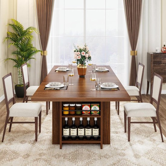 Vierkante Eettafel voor 4 Personen - Witte Keukentafel