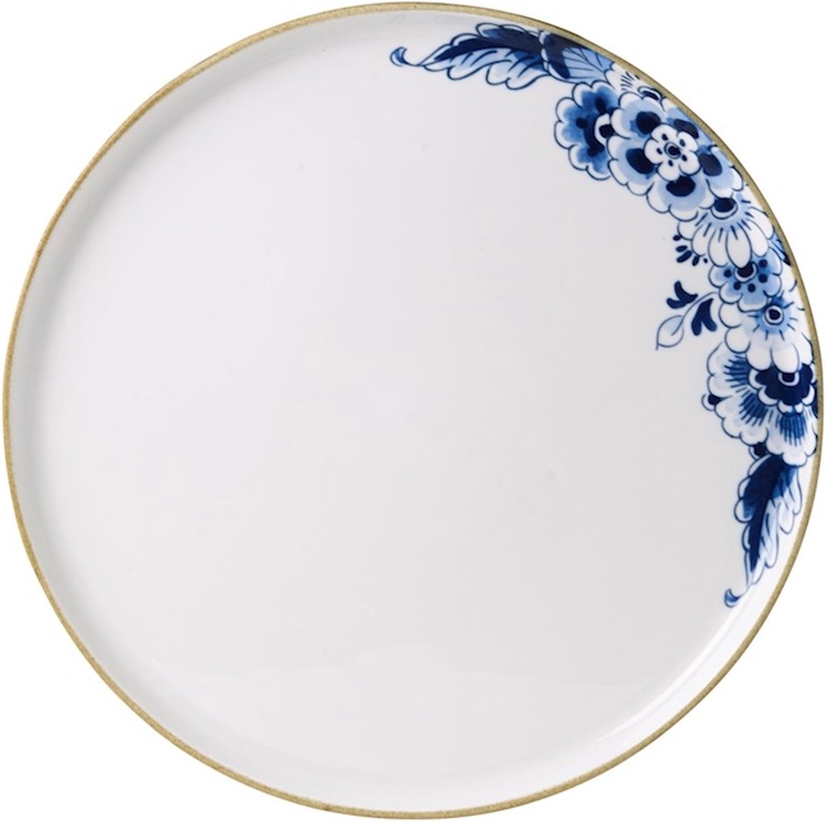 Serveerschaal Blauw Bloesem - Porselein