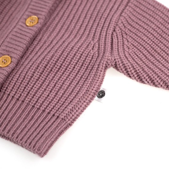 Gebreid Wollen Baby Vestje - Merinowol - Haze 56