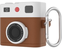 Telestore - hoesje geschikt voor AirPods 5 en AirPods 4 soft case cover - retro camara fototoestel - TPU hoesje Beschermhoes - AirPods 5 en 4 Cover - AirPods 5 / 4 hoesje - Geschikt voor Apple AirPods 5 en AirPods 4 - gel hoesje