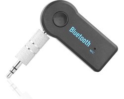 2 in 1 Draadloze Bluetooth 5.0 Ontvanger - 3.5mm Jack Adapter geschikt voor Auto - Muziek luisteren en bellen - Inclusief microfoon