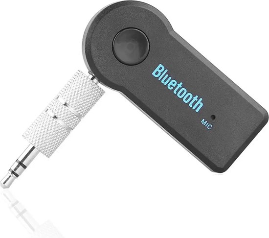 2 in 1 Draadloze Bluetooth 5.0 Ontvanger - 3.5mm Jack Adapter geschikt voor Auto - Muziek luisteren en bellen - Inclusief microfoon