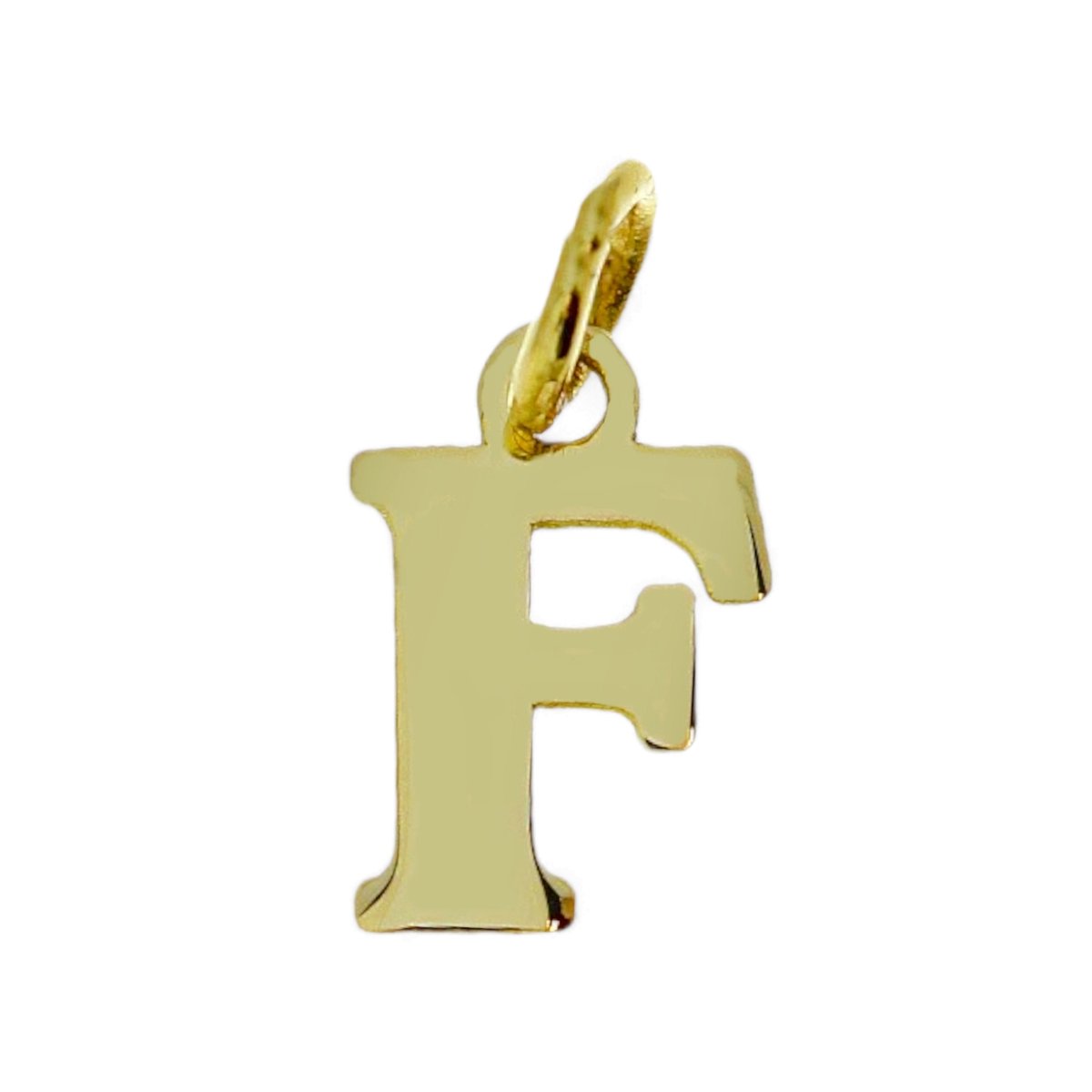 Goud Hanger Letter F 14 karaats