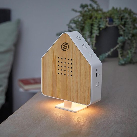 Equivera Vogelgeluiden Huisje met Sensor - Vogelgeluiden Huisje voor op Toilet - Vogelhuisje met Geluid - Singing Bird Box - Bewegingsmelder