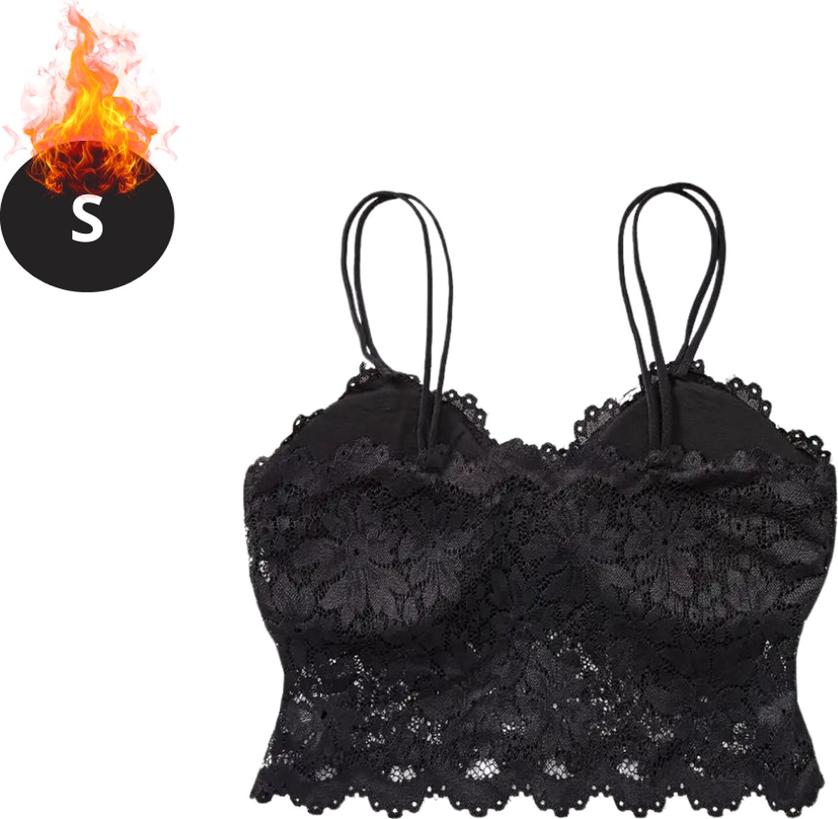 Livano BH Zonder Beugel - Zonder Bandjes - Push-up Bh's - Comfort Beha - Comfortabel - Zwart