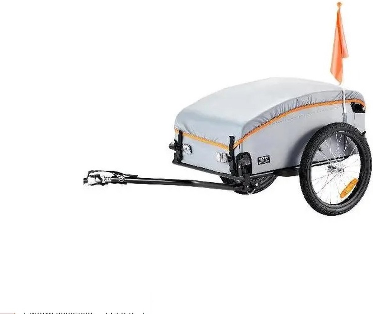 Gran Vida® - Fietskar - Robuust Stalen Frame - Regenbestendige Hoes - Veilig met Reflectoren - 25kg Capaciteit