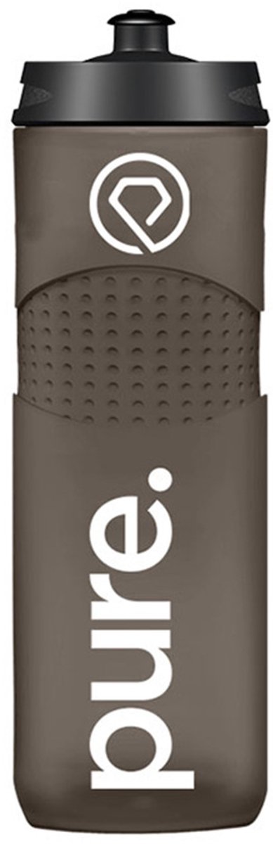 Pure. Bidon Smoke Black - black - 750ml - fitness - hardlopen