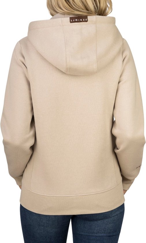 DENIMFY Veste Sweat Femme DFClara coupe régulière Beige M Adultes