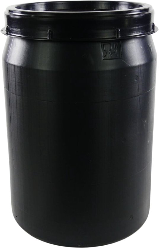 BOOXIES® Fût alimentaire 40 litres - Grijs - Equipé d'un label de qualité officiel