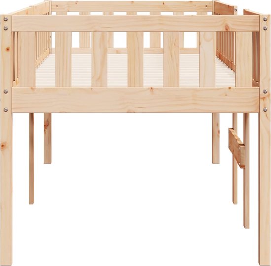 vidaXL Lit enfant sans matelas Pin massif 75x190 cm