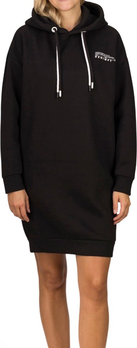 DENIMFY Dames Sweatshirt DFAnna bequem Zwart M Volwassenen
